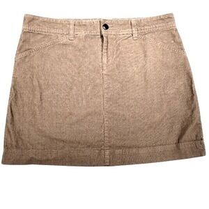 Mountain Hardwear Corduroy Skirt Womens 10‎ Khaki Casual Mini Country Farm Boho